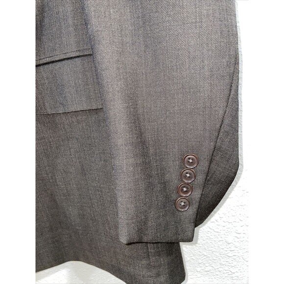 Men’s 44L — “346” Brooks Brothers Stretch Brown 100% Wool Suit Jacket RN 93986 - Picture 4 of 11